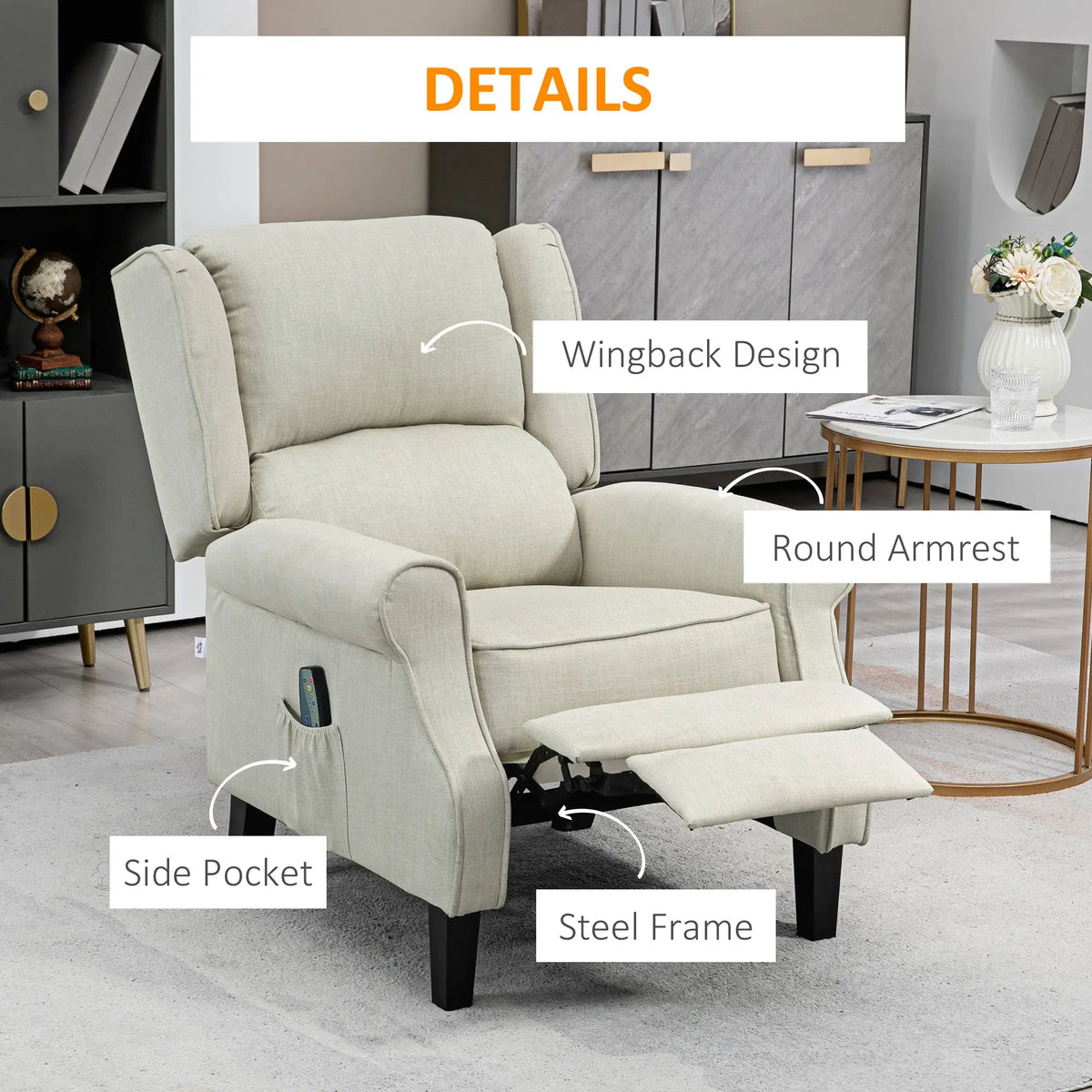 spacious reading chair with plush cushions