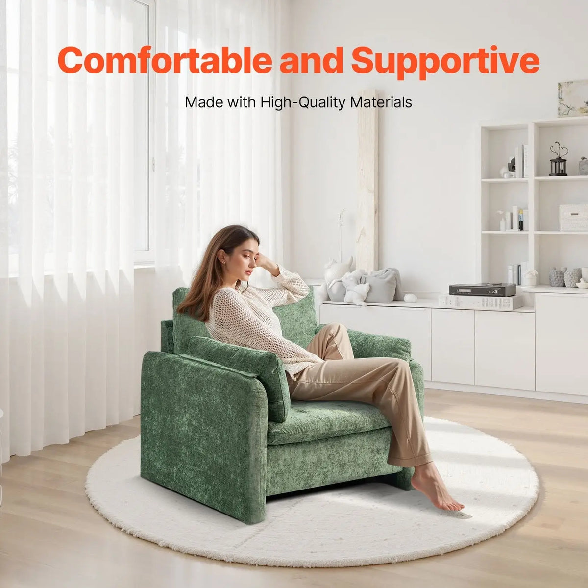 large cozy reading armchair