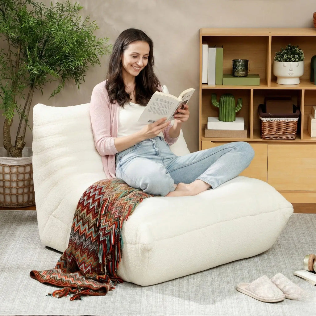 Oversized comfy reading chair
