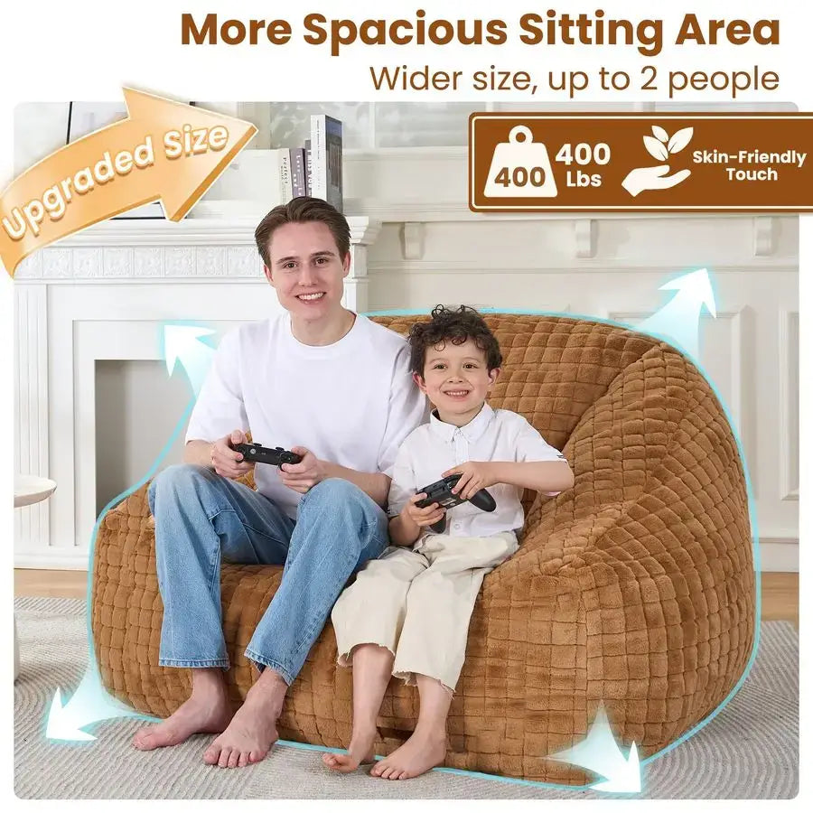 comfortable oversized fabric chair