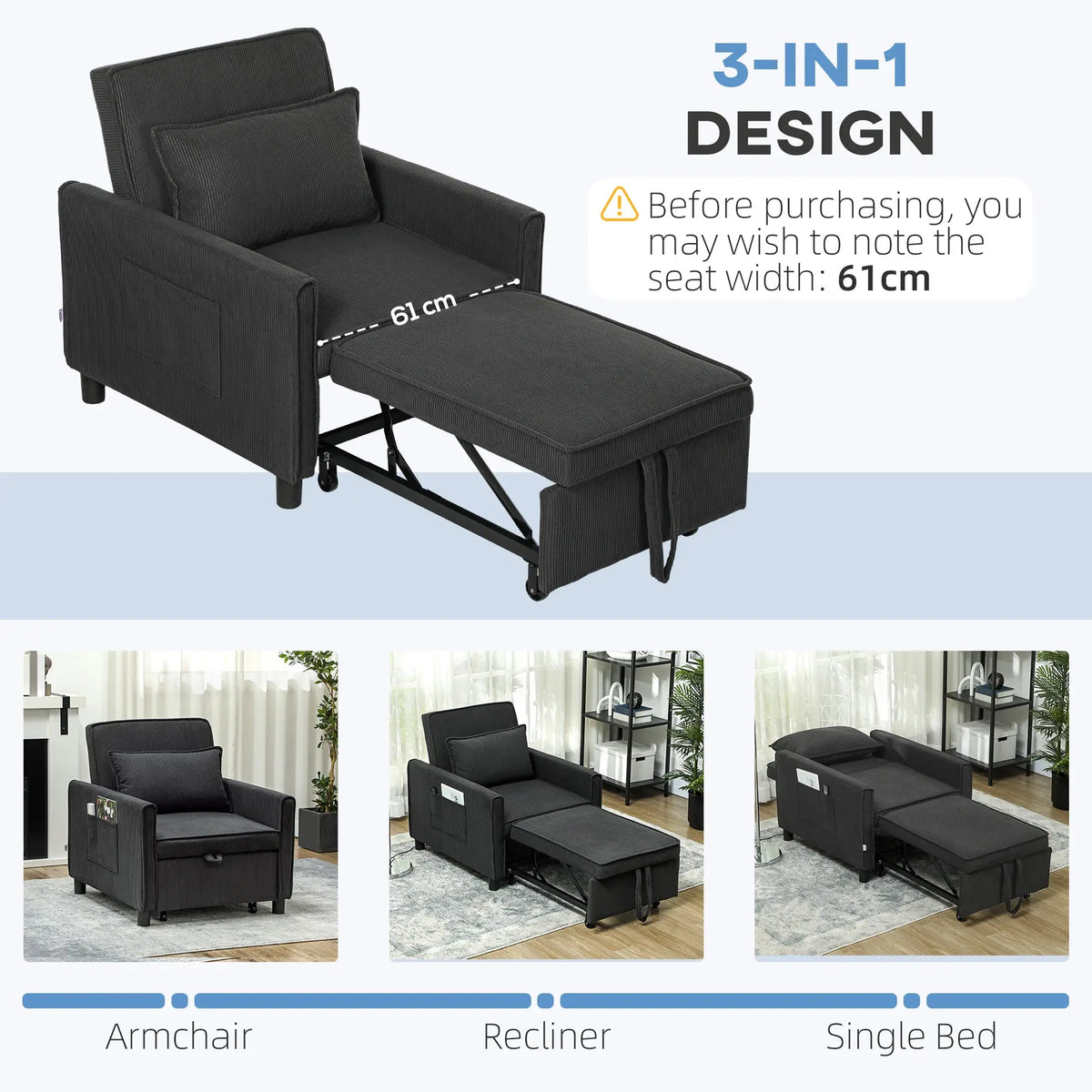 stylish oversized armchair for reading