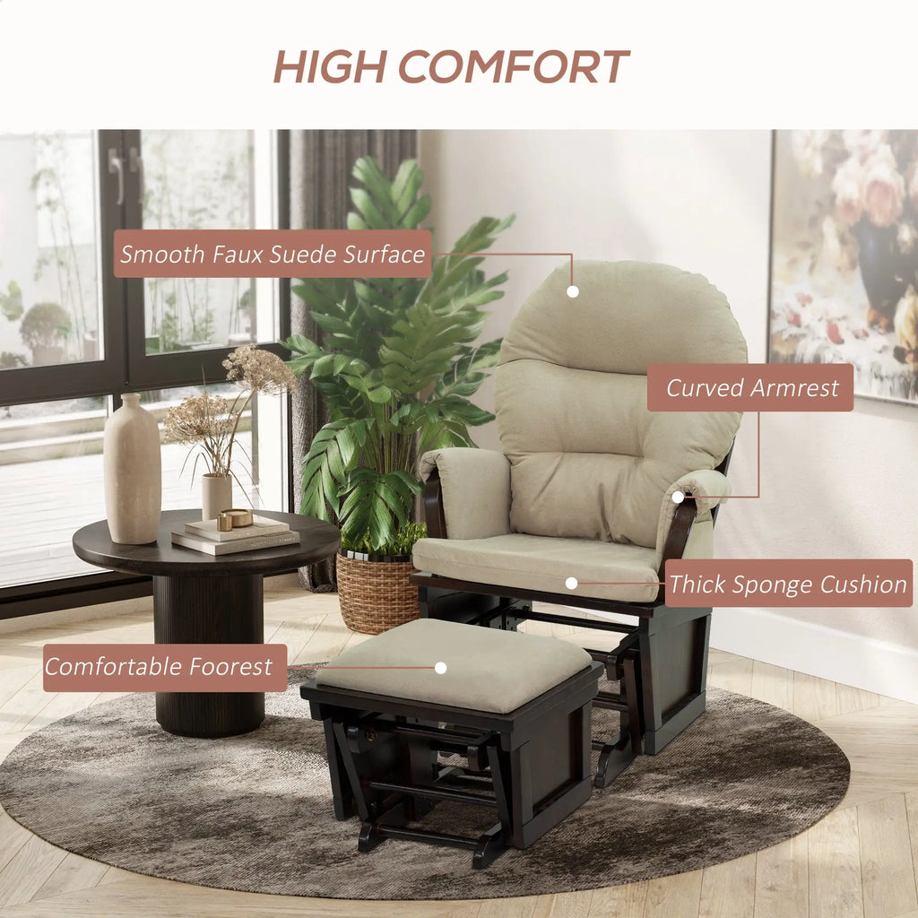 large reading chair with matching footrest