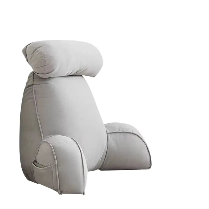 cozy reading cushion with armrest