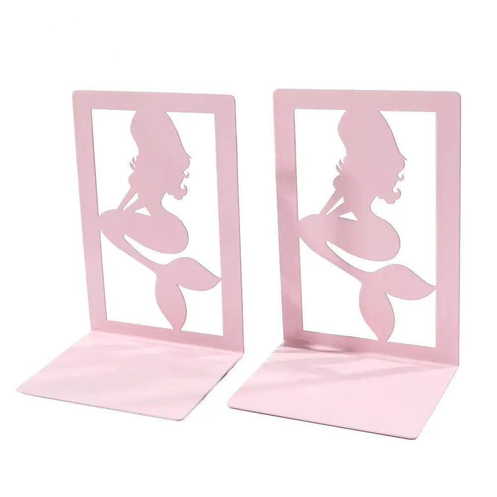 Pink metal bookend