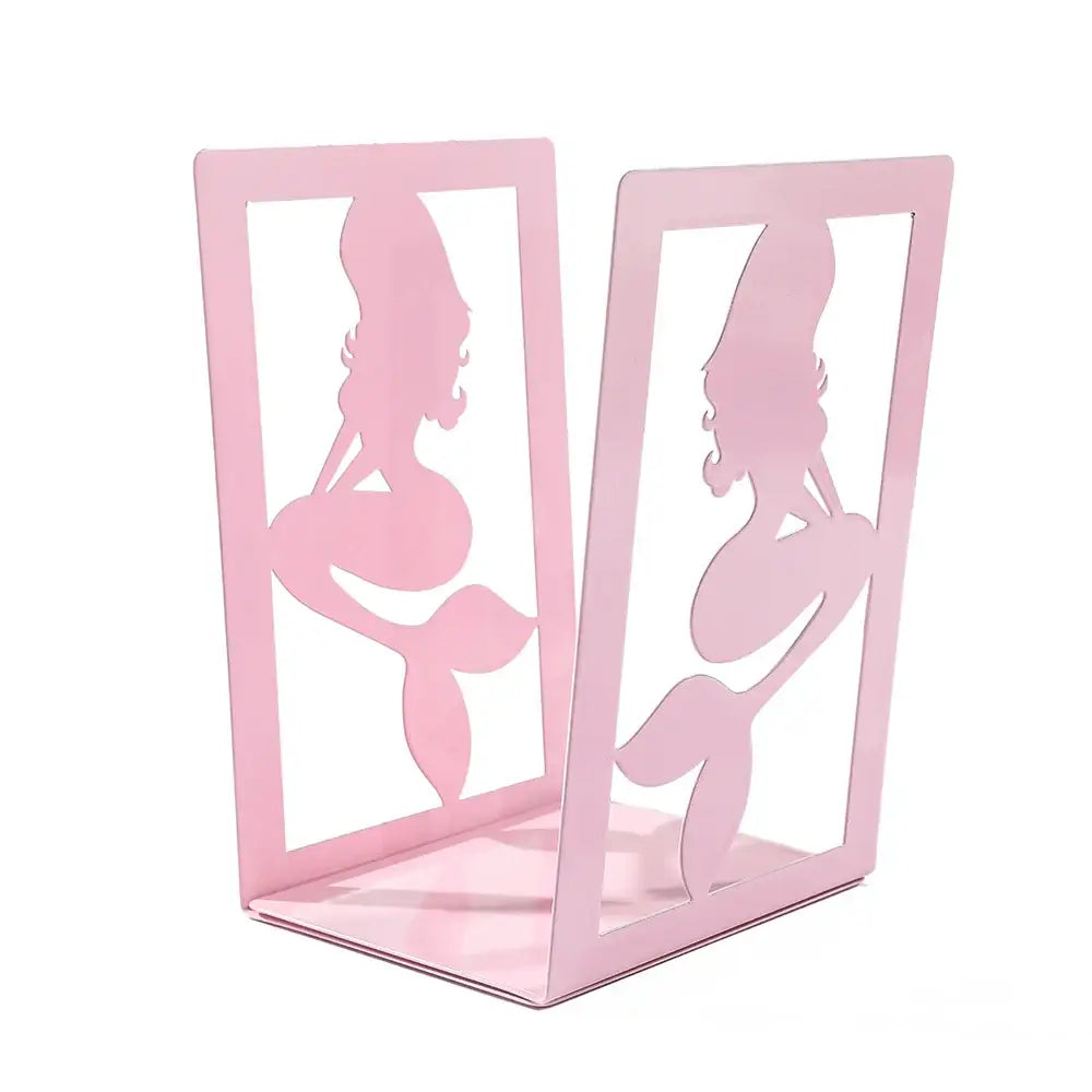 pink metal book stand