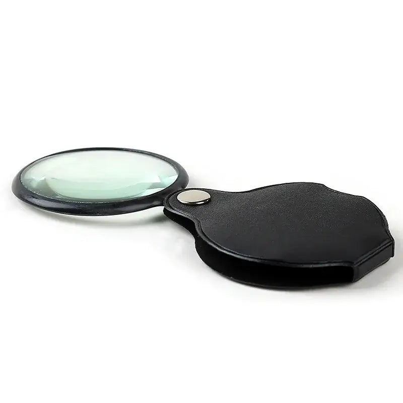compact pocket magnifying glass for details