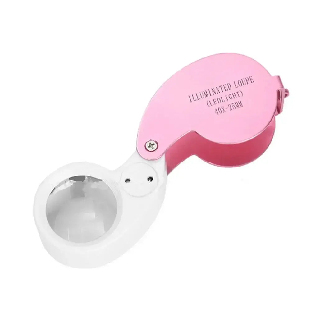 handheld magnifying glass with LED light
