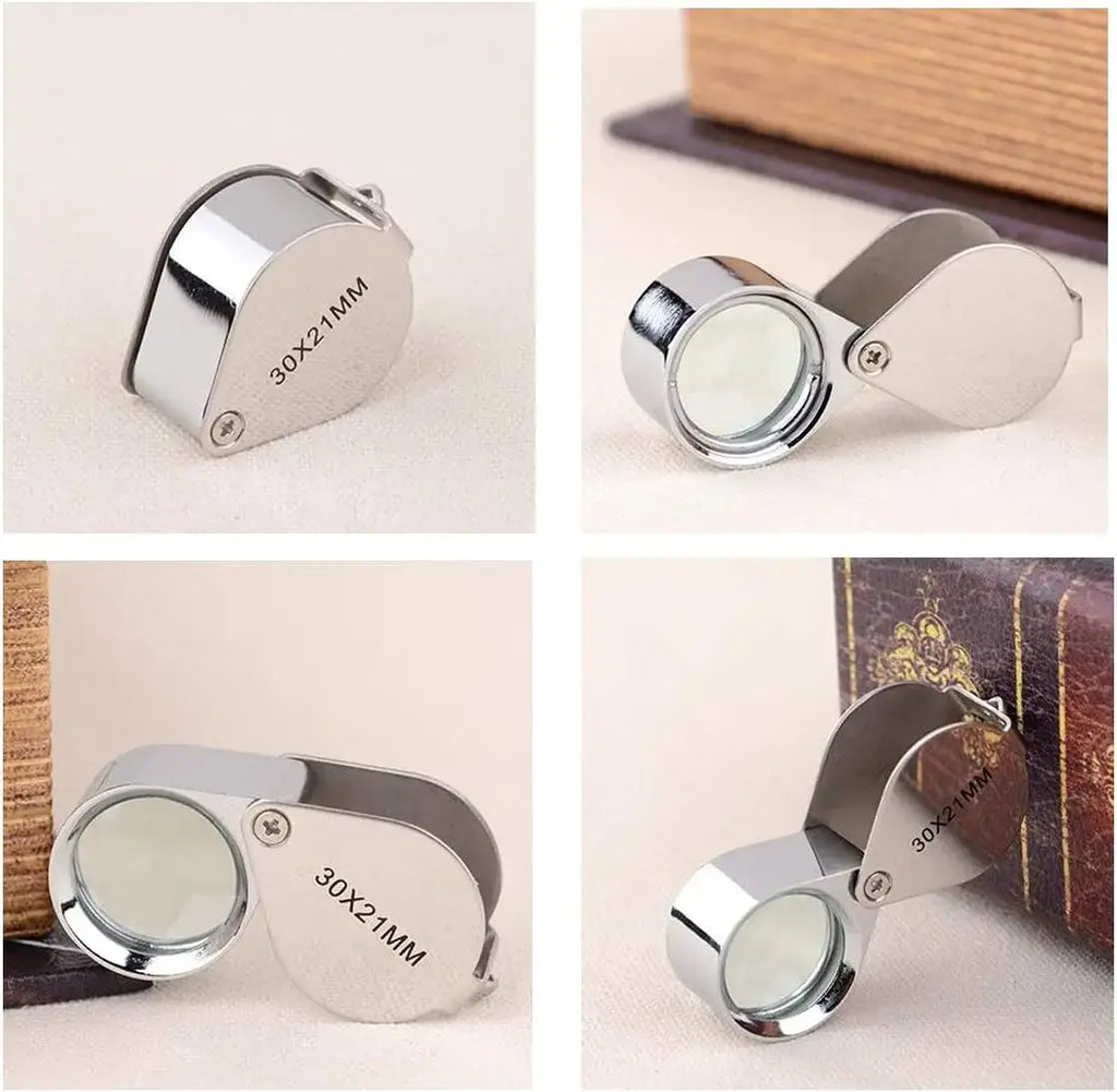 compact magnifier for close inspection