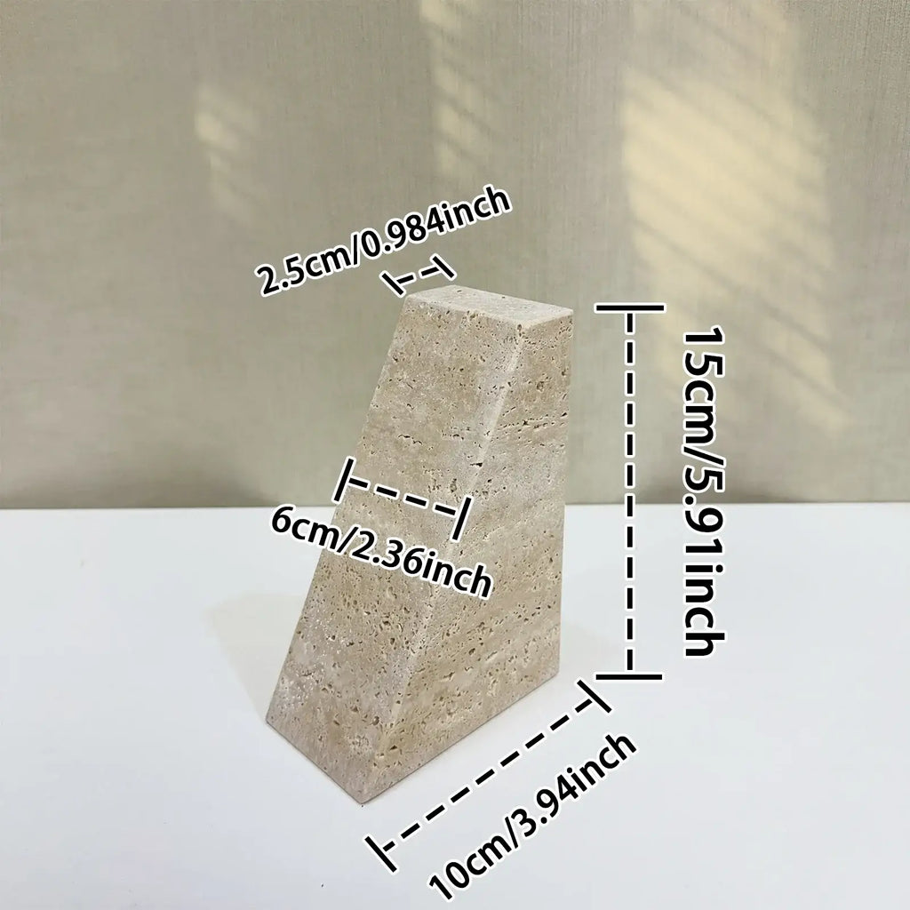 sleek marble bookend for stylish organizing