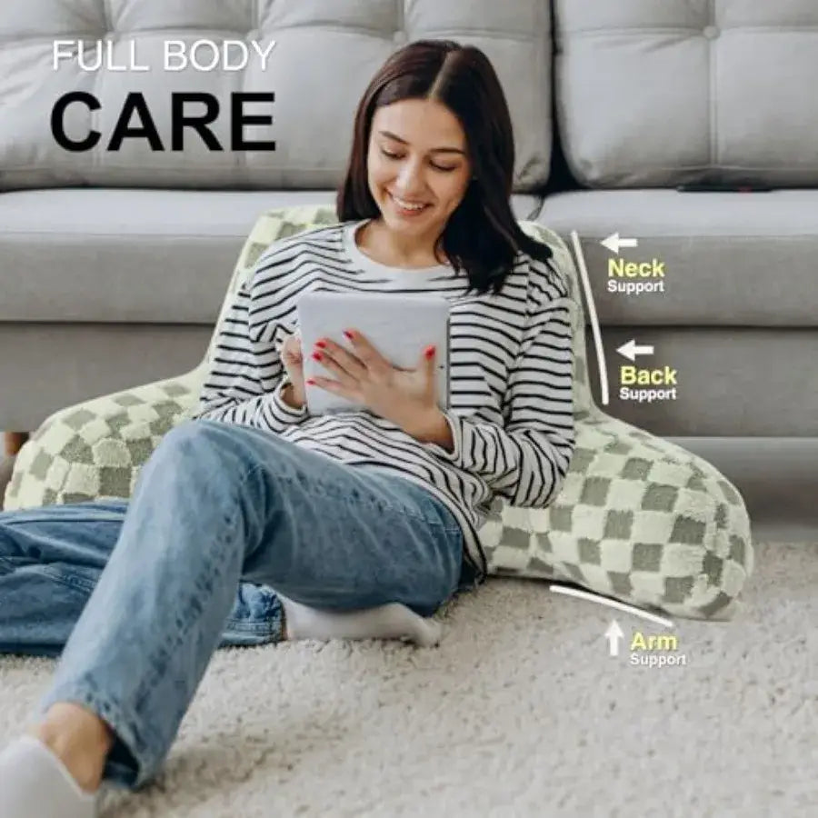cozy bed pillow designed for readers