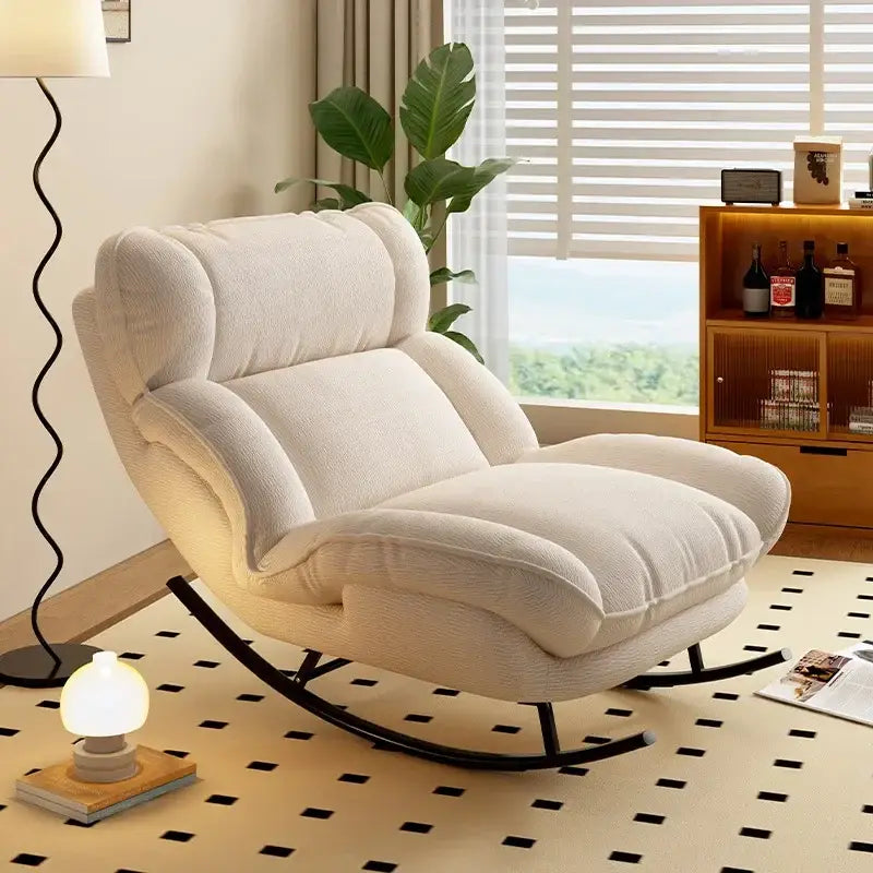 luxurious reading chair with armrests