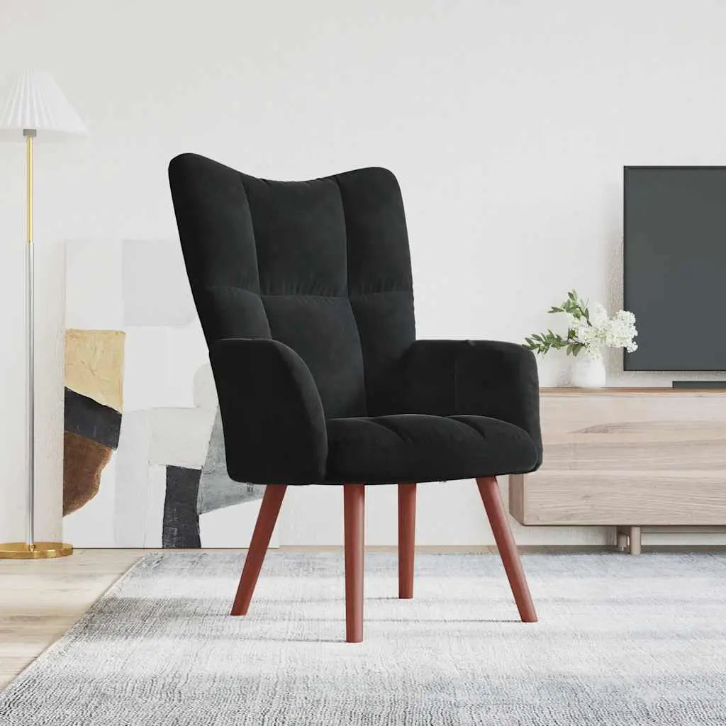 modern velvet lounge chair