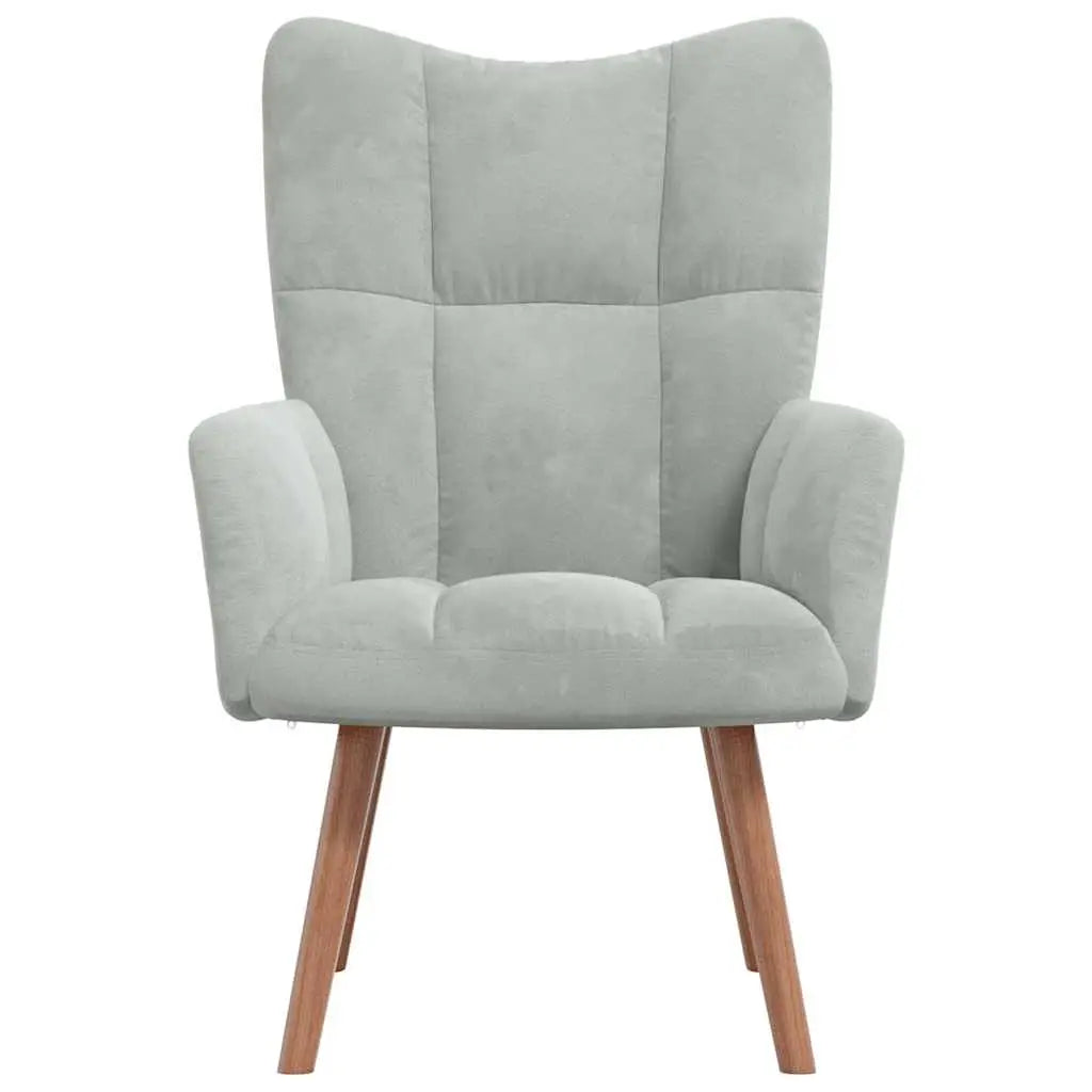 adult reading nook chair in velvet