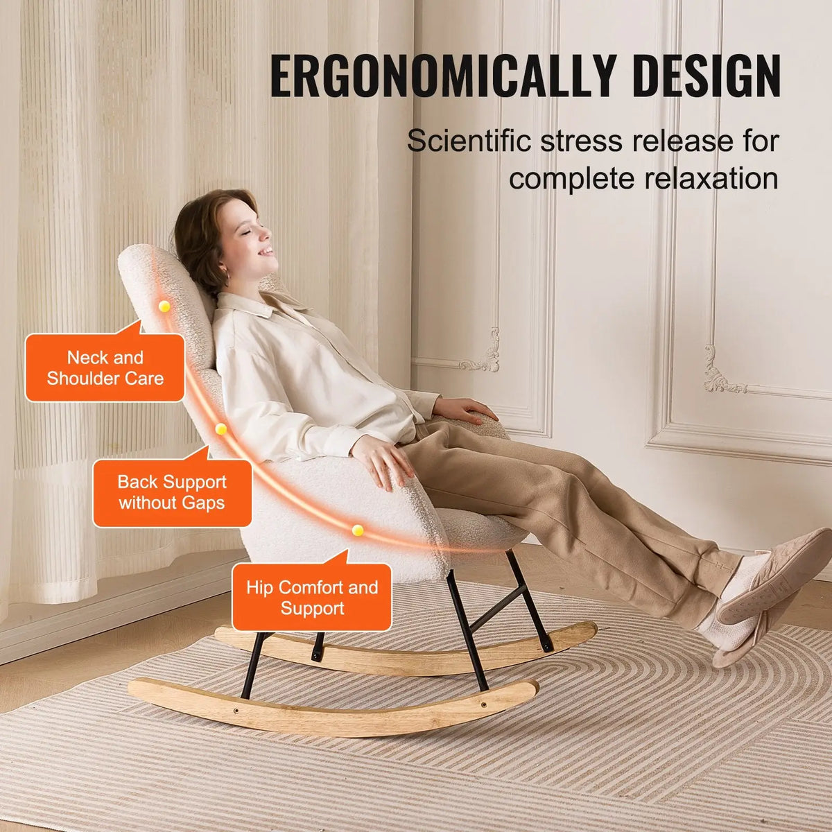 modern reading chair with soft cushions
