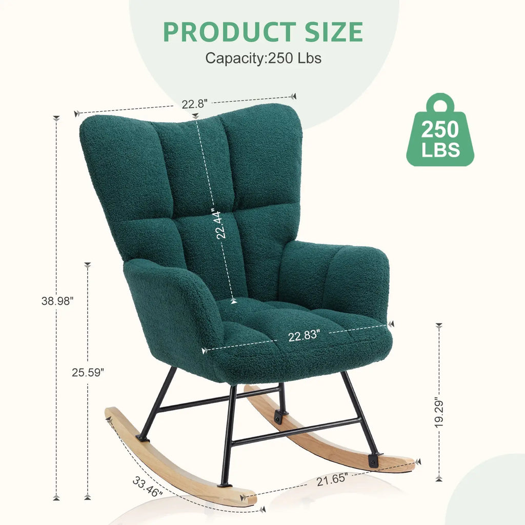 soft upholstered reading chair with armrest