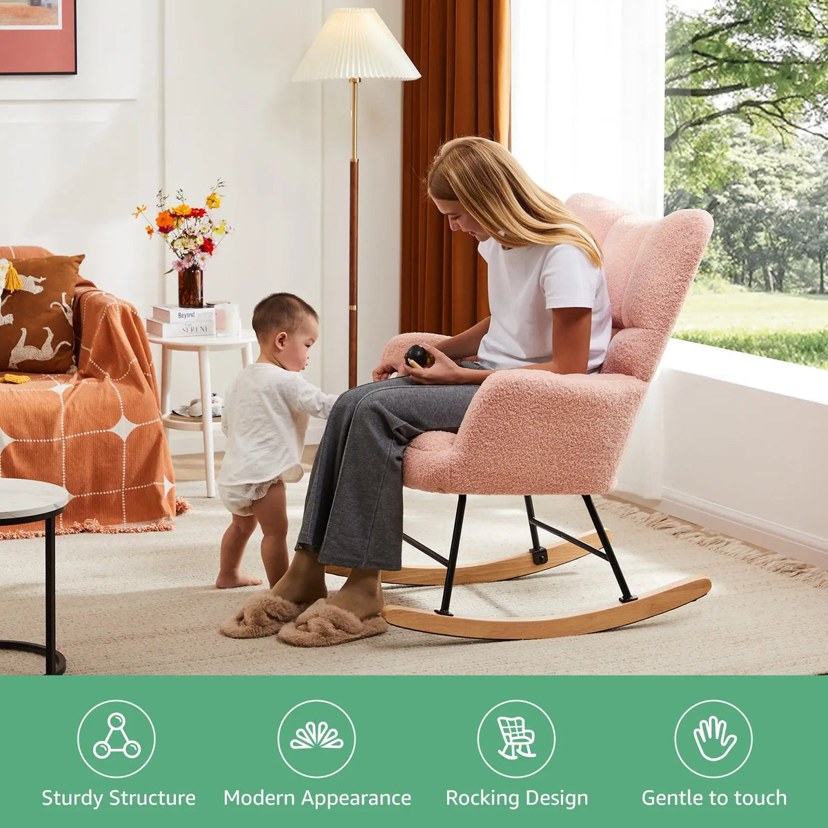 luxury reading chair with arm support