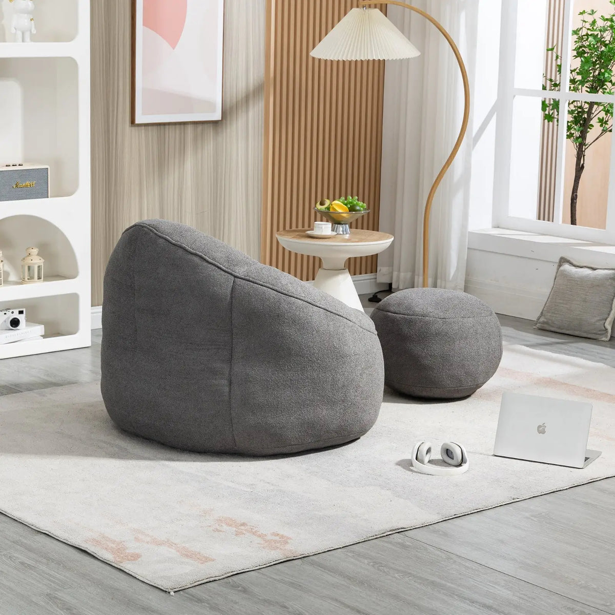 stylish armchair with hidden storage
