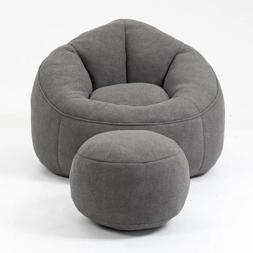 sleek upholstered chair with functional storage