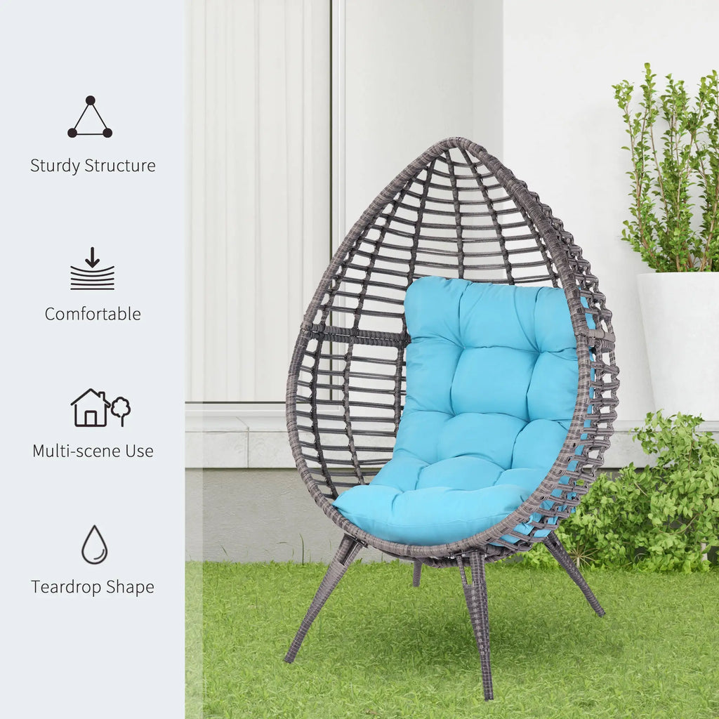 reading egg chair with soft cushion