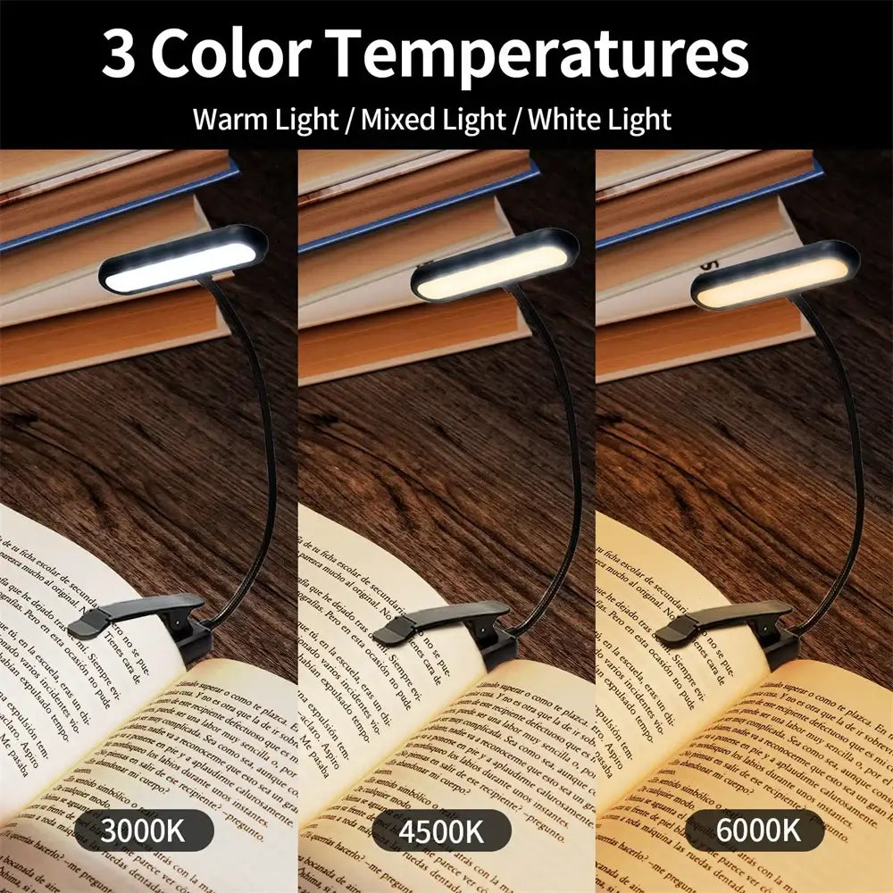 flexible reading lamp with clamp