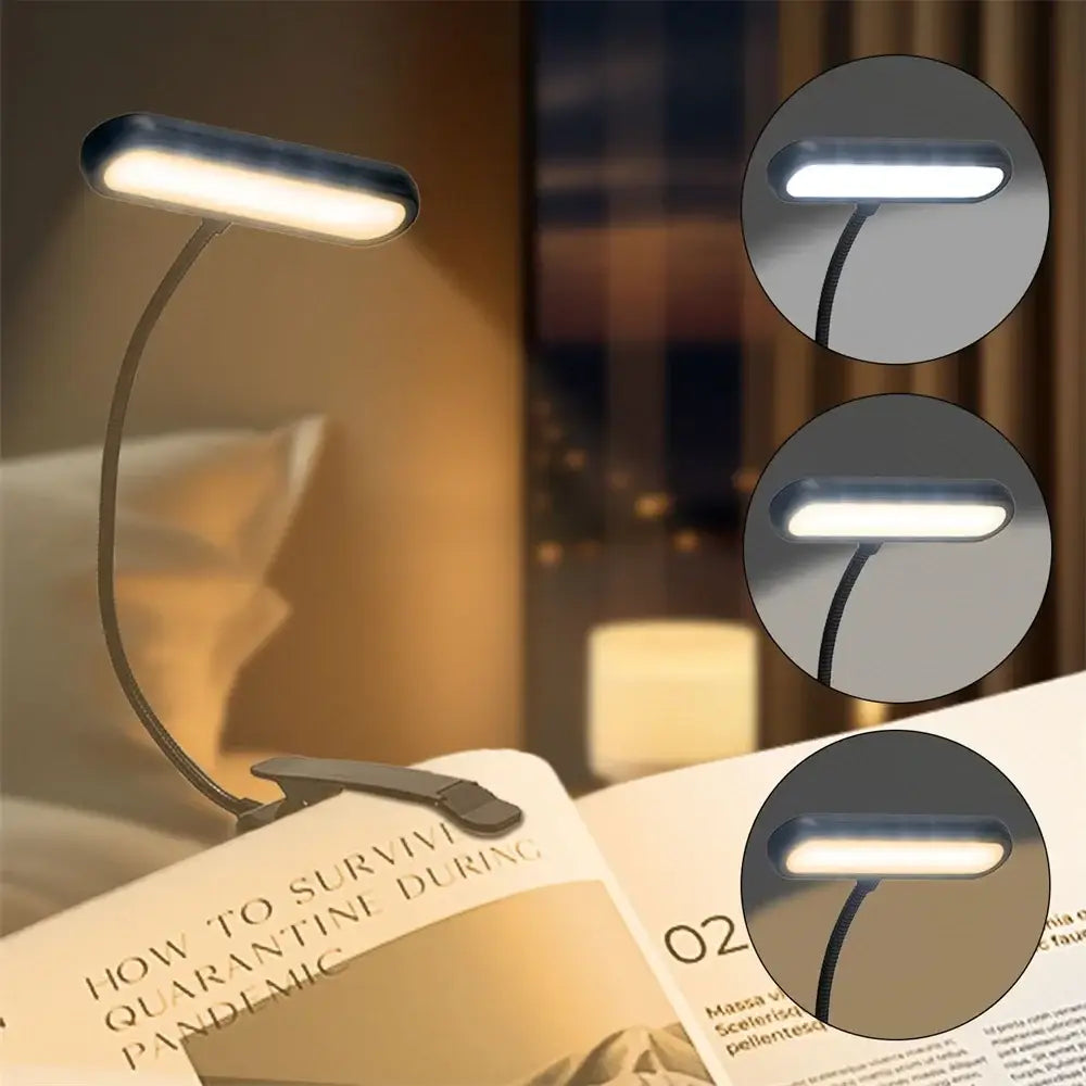 lamp with clip for reading
