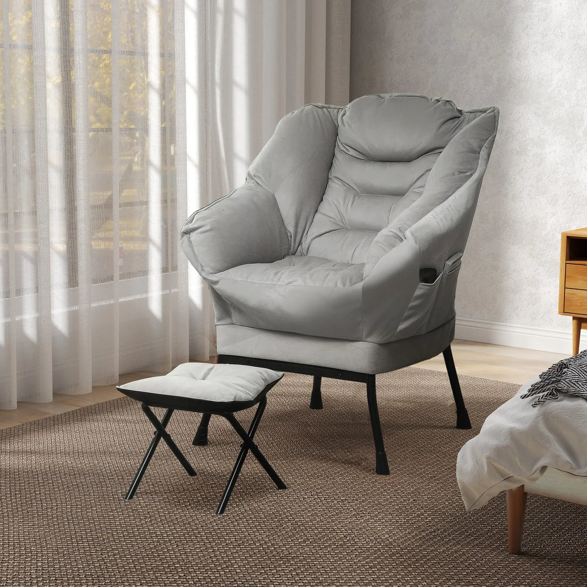 cozy accent chair ideal for book lovers