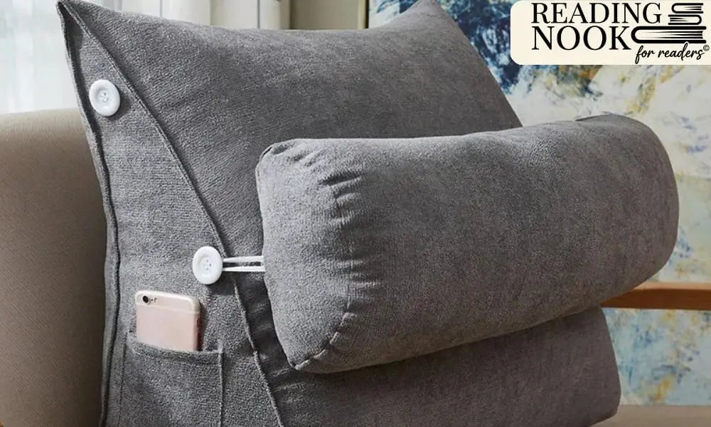 reading-nook-grey-wedge-pillow-adjustable-bolster-side-pocket
