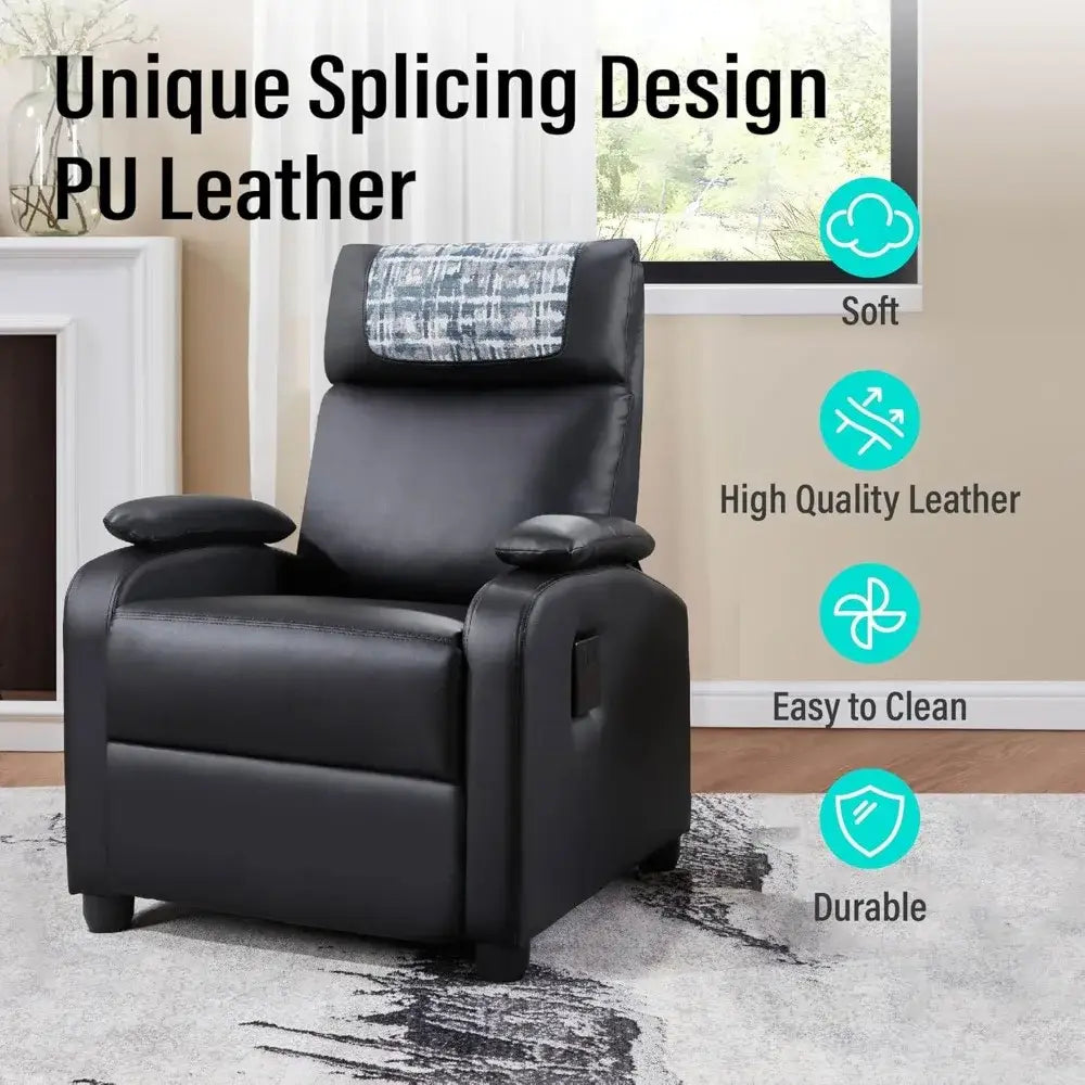 stylish recliner designed for reading