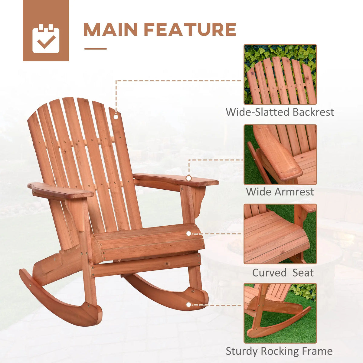 stylish reading chair with rocking feature