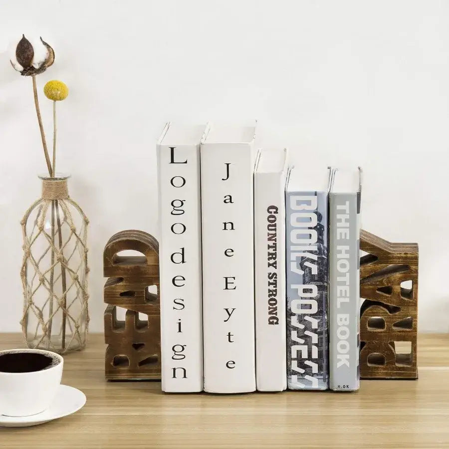 rustic bookend for vintage style decor