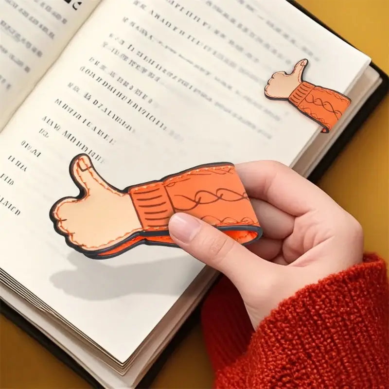 stylish leather bookmark with magnetic feature