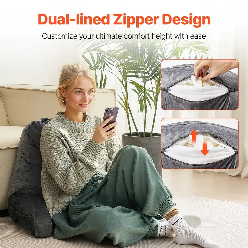 ergonomic reading support pillow made from memory foam