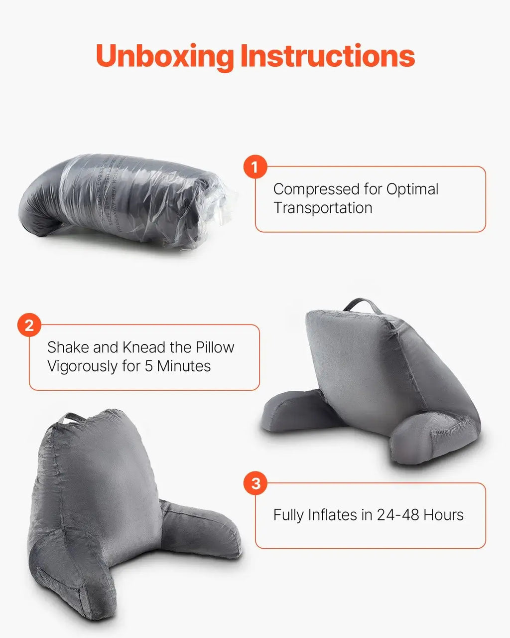 soft reading pillow filled with memory foam