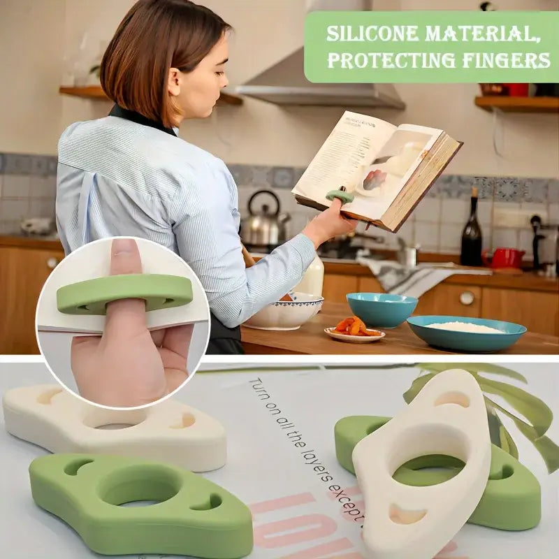 book page holder in silicone