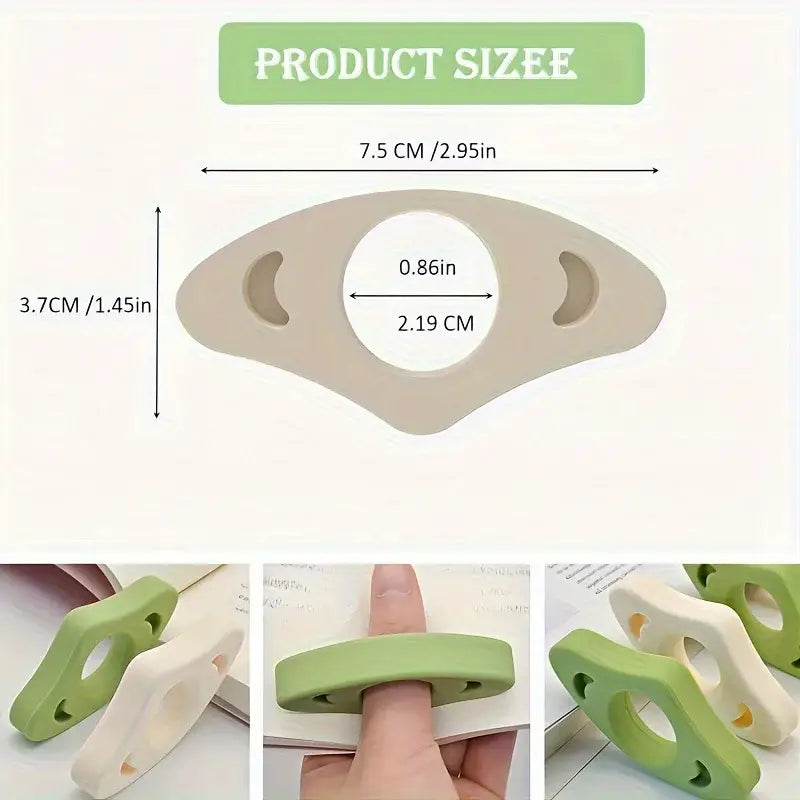 ergonomic silicone holder for book pages