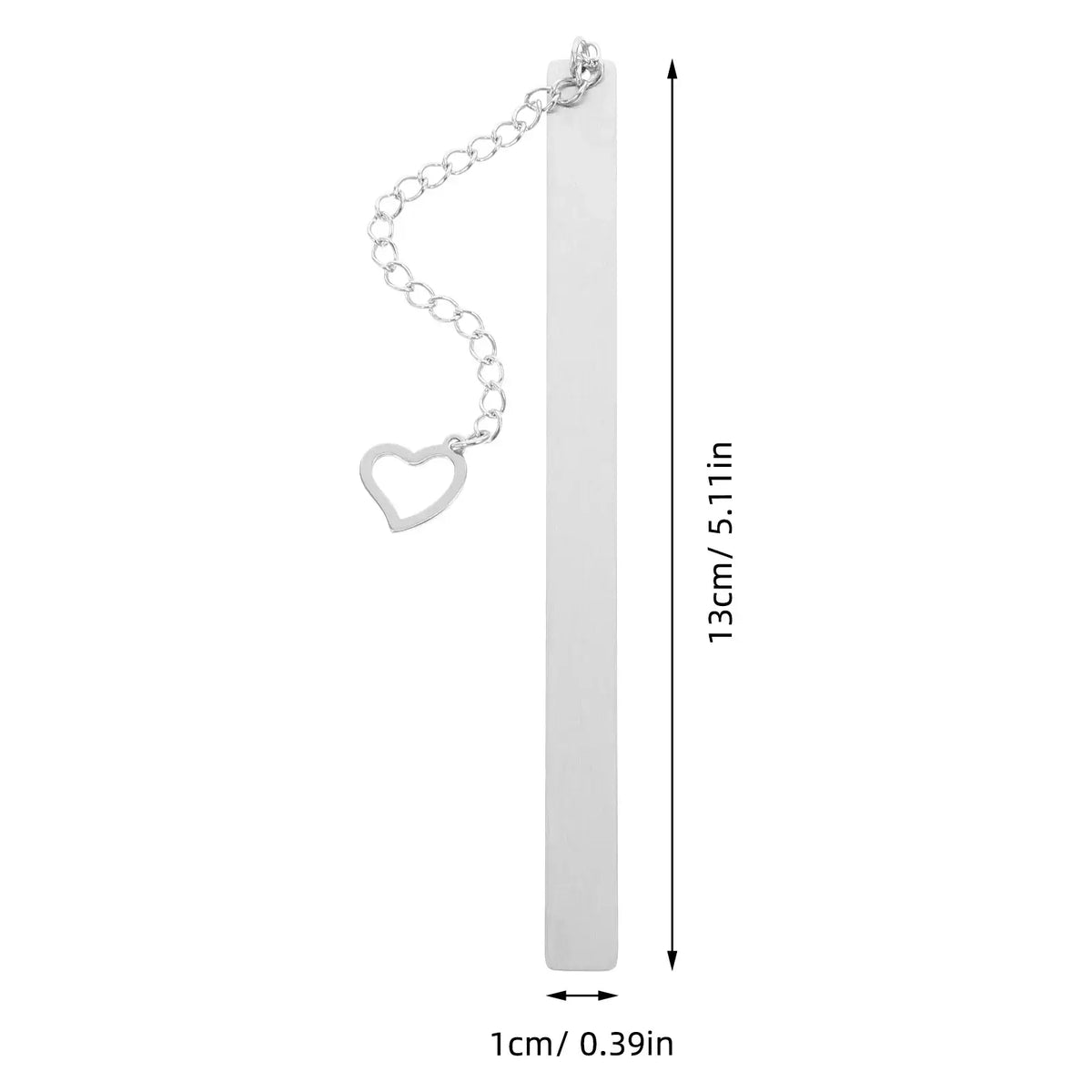 shiny silver bookmark for books