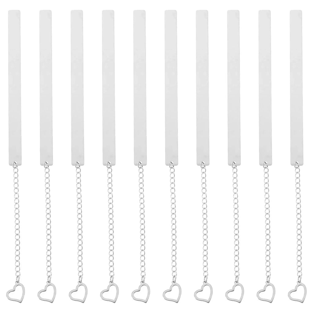 modern silver bookmark made of metal