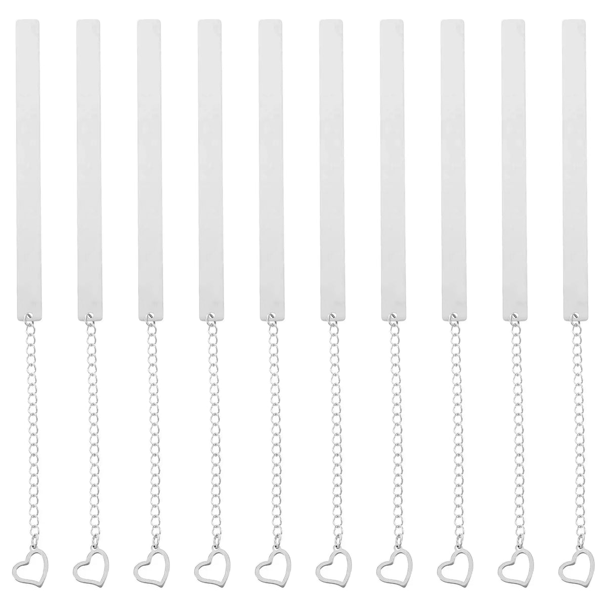 modern silver bookmark made of metal