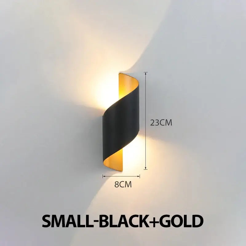 decorative spiral LED lighting for walls