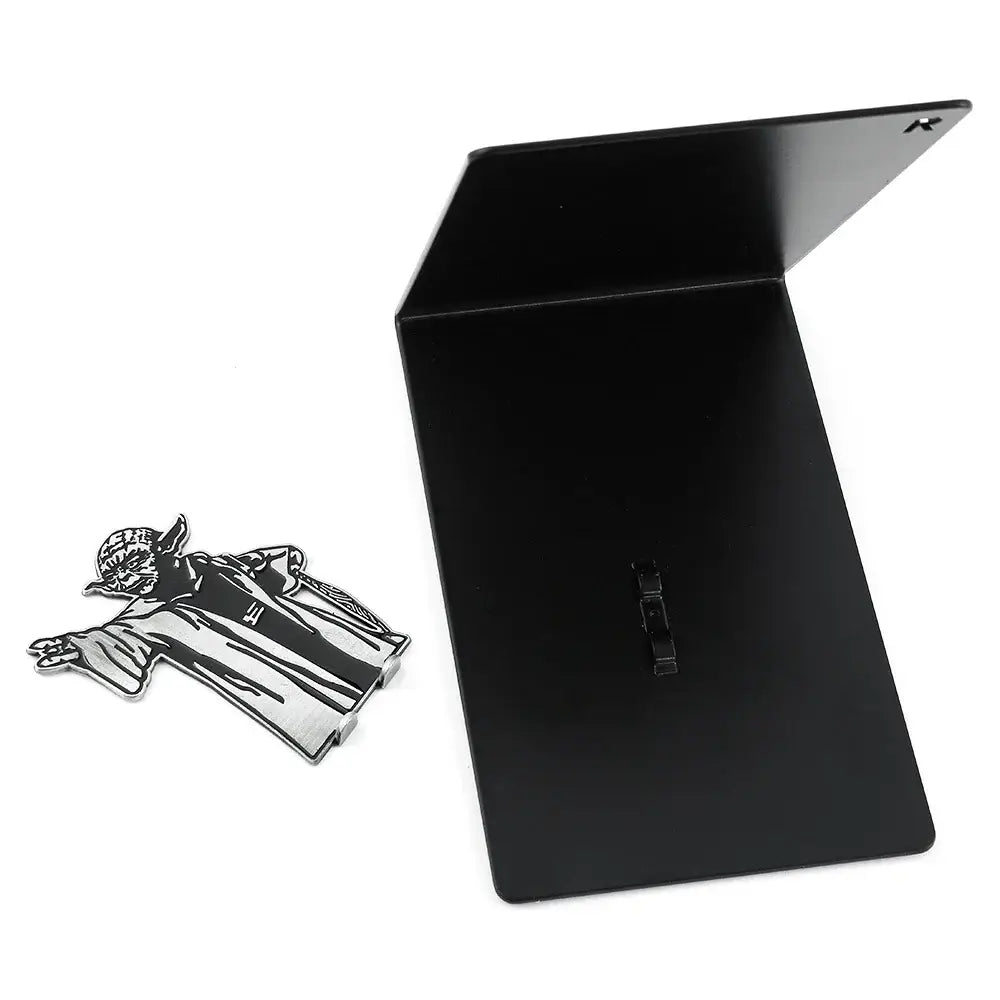 Yoda inspired bookend in metallic finish