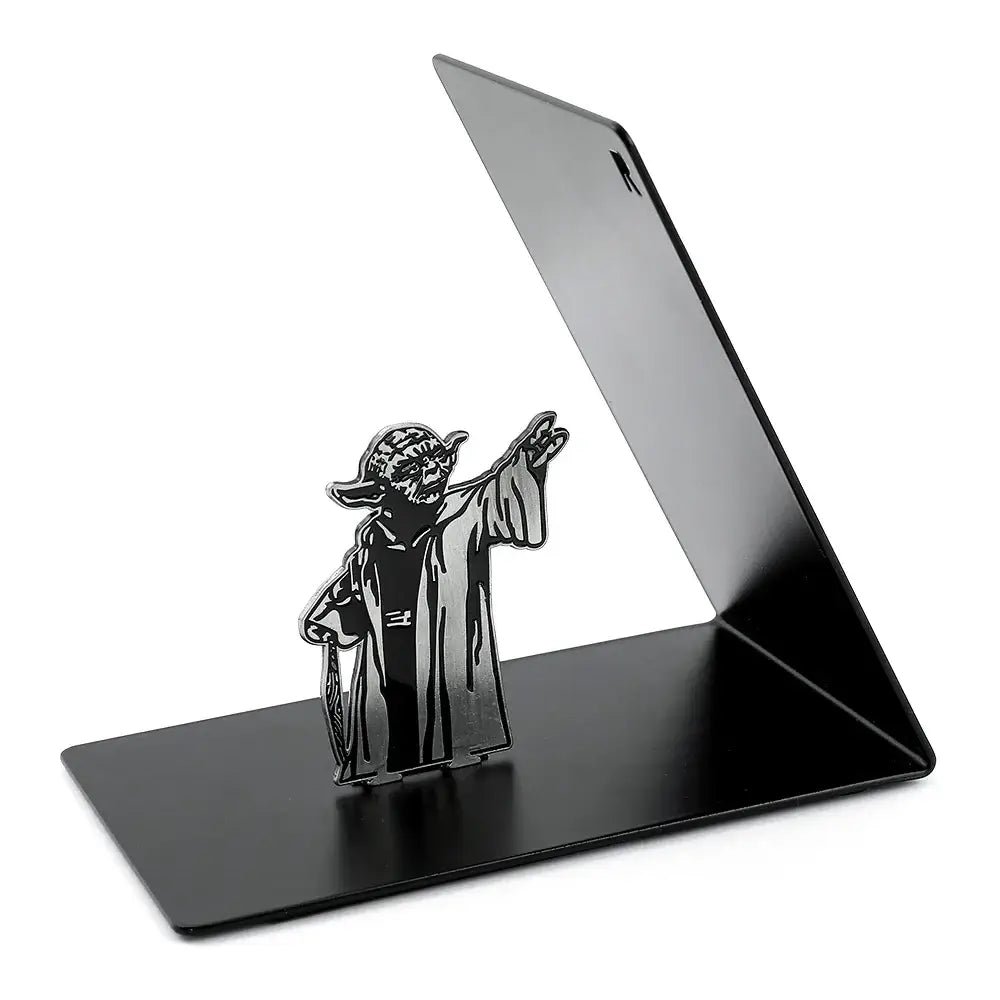 Yoda figure bookend made of metal