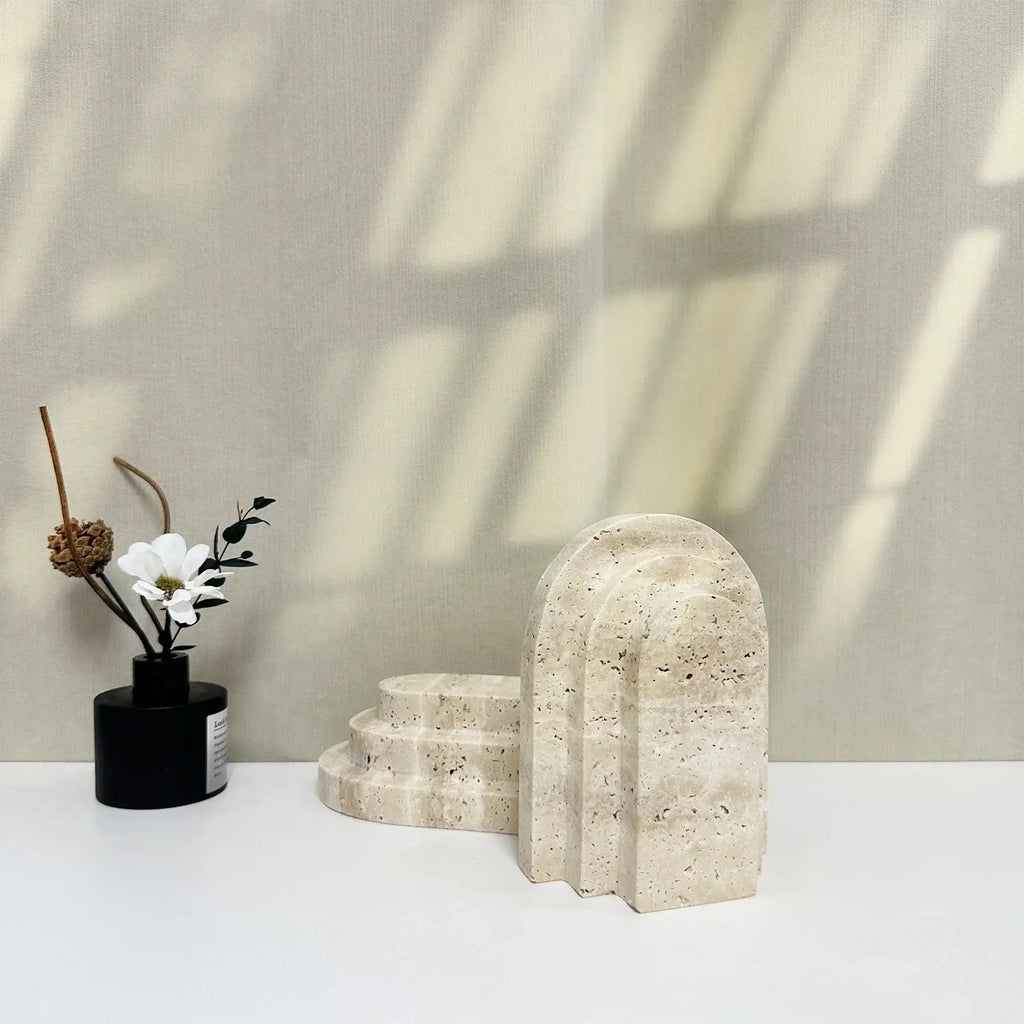 unique stone bookend design