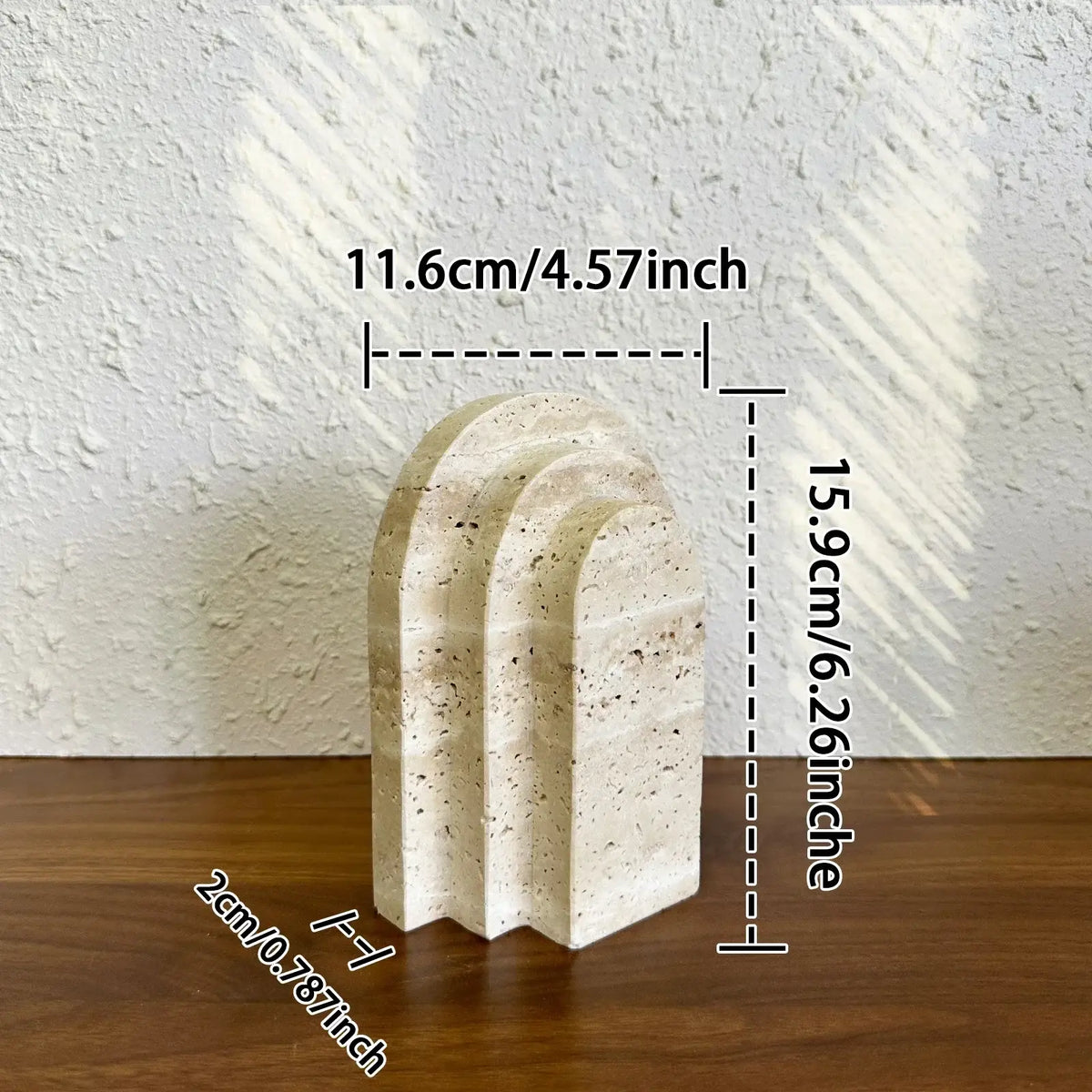 natural stone bookend for shelves