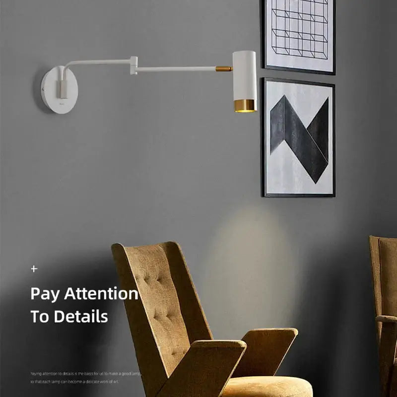 adjustable wall reading lamp