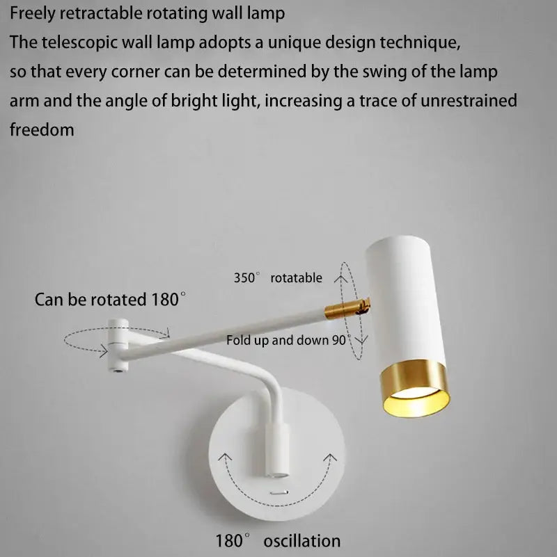 swing arm bedside lamp