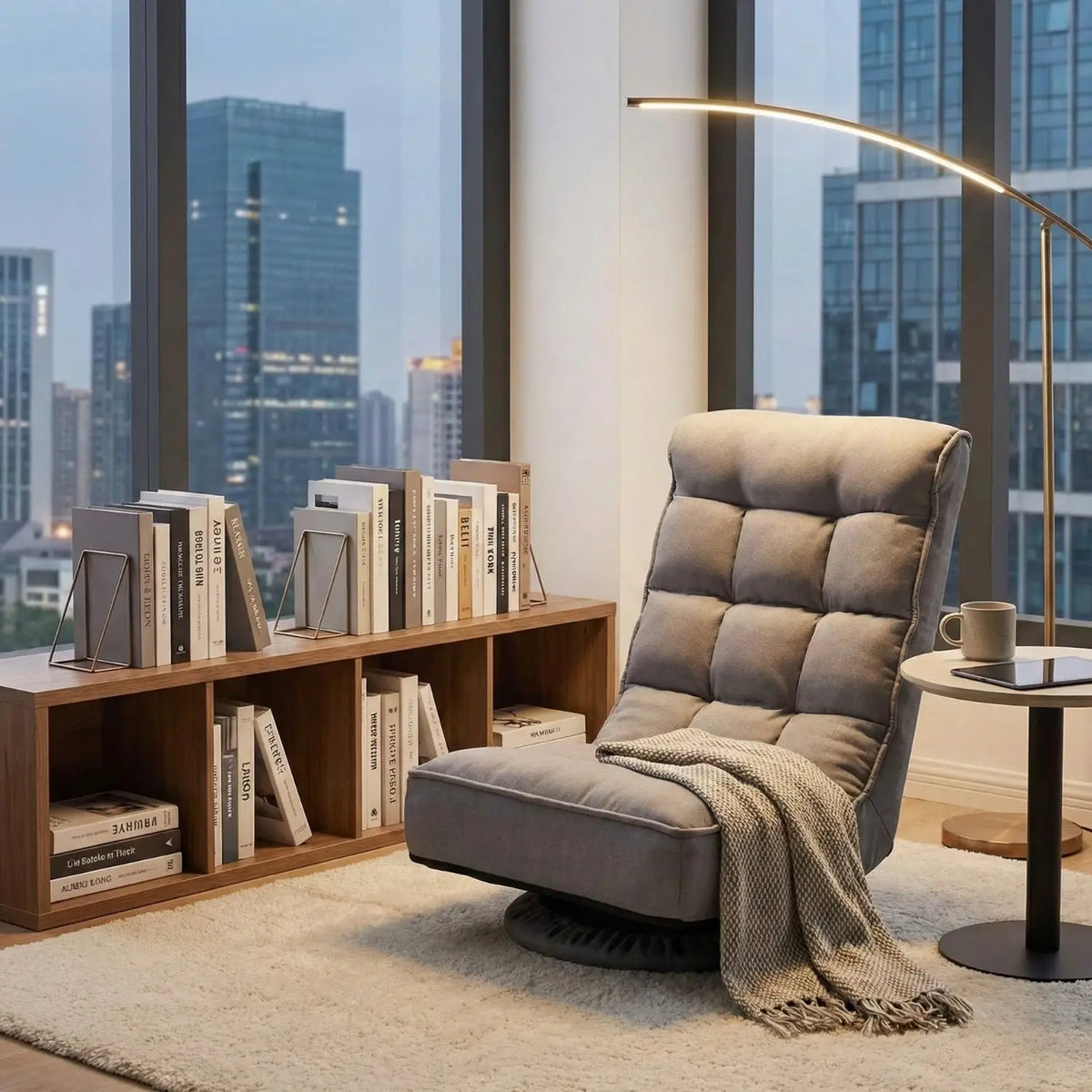 Swivel reading chair