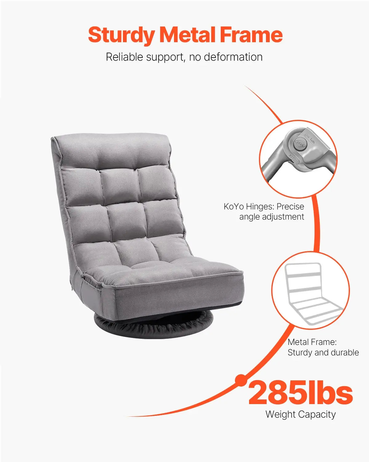 modern swivel chair for relaxing and reading