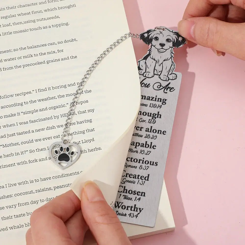 durable thin metal book marker
