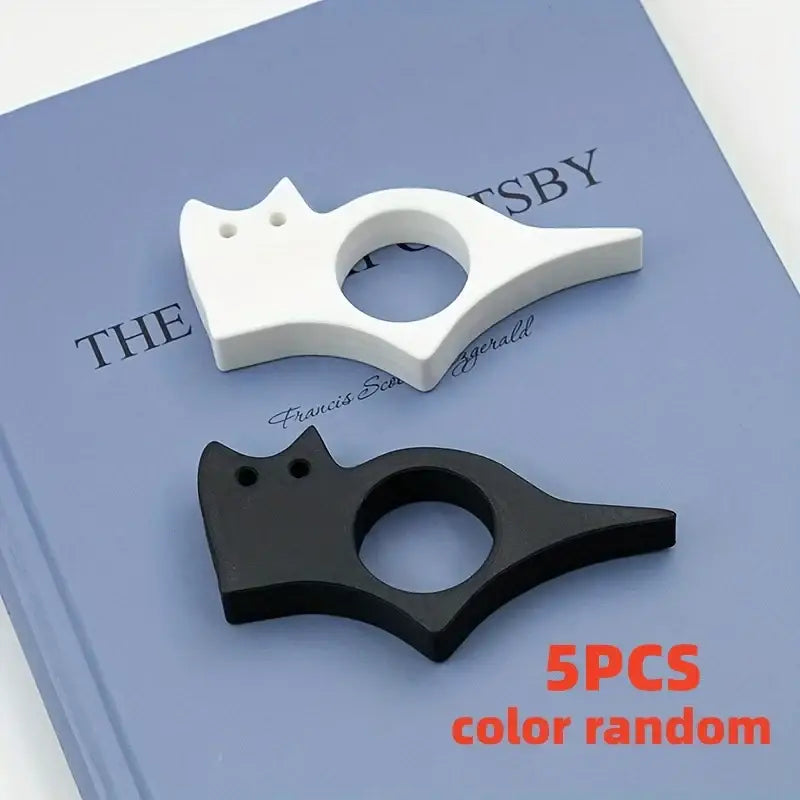 page holder for easy reading with thumb hole