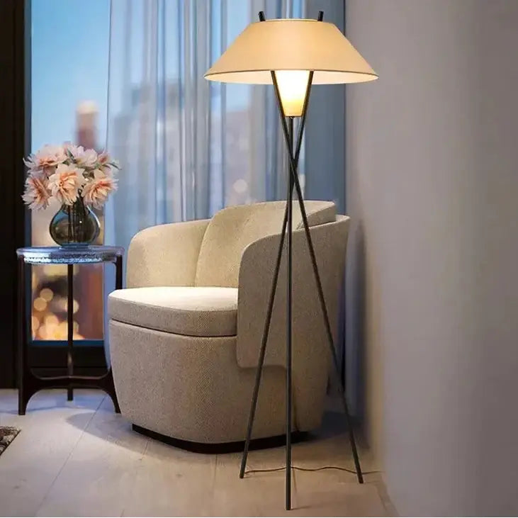 adjustable floor lamp with tripod base
